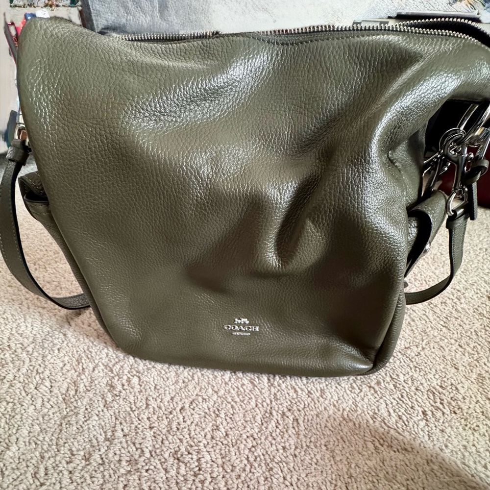 Coach Olive Green Shoulder Bag